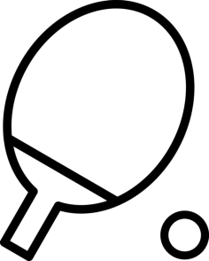 Ping Pong Silhouette Cutting Svg Files, Free Vectors File